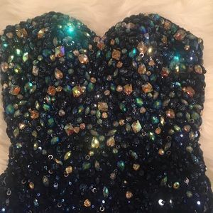 Royal blue prom homecoming dress